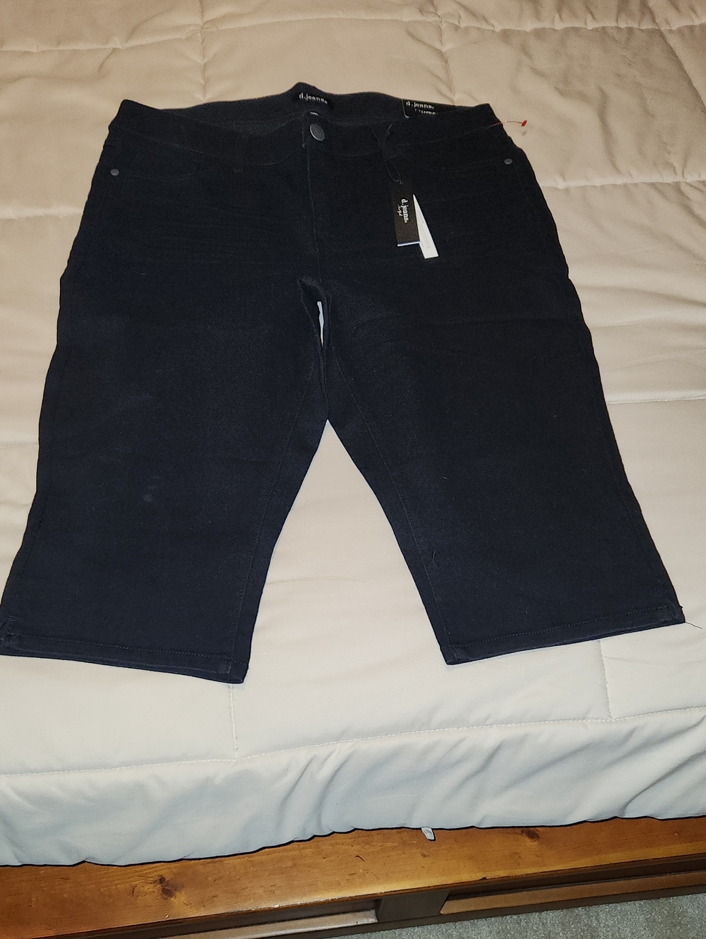 d. jeans Black Denim Bermuda Shorts